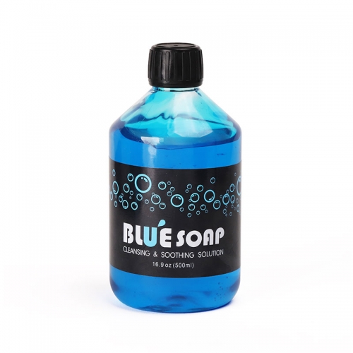 500ml tattoo blue soap bottle Cleaning Soothing Solution tattoo accessories