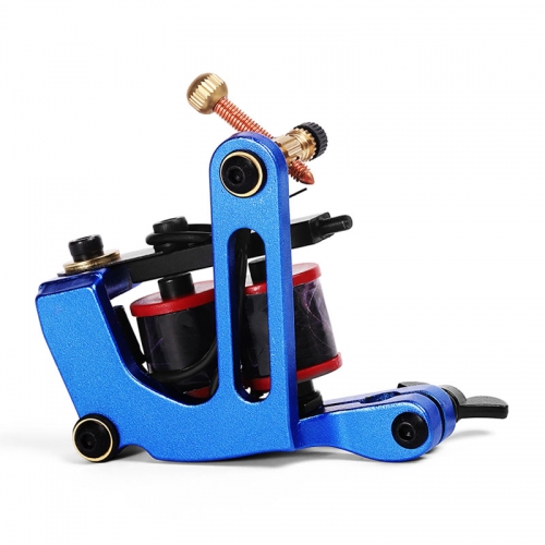 New Professional Tattoo Machine Gun 10 Warps Coils Cast Handmade Tattoo Machine Apply To Liner & Shader Tattoo Supply