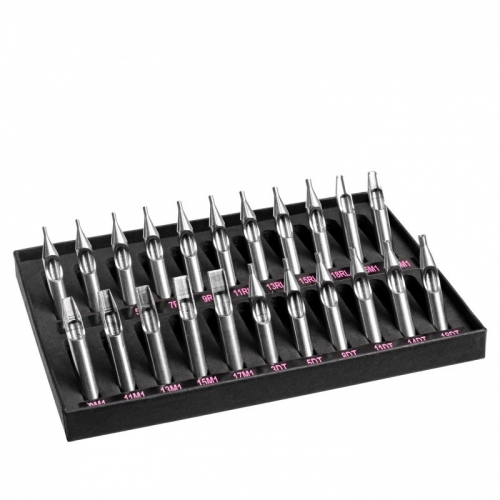 22pcs Mixed Tattoo Nozzle Tips Tubes Set  RT FT DT  Stainless Steel Tattoo Tips For Tattoo Needles Machine Grip Supply