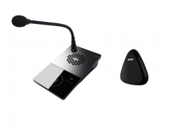 Desktop microphone with call station