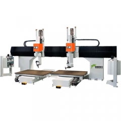 Table moving 5 Axis CNC Router Center with doublt tables for foam EPS working