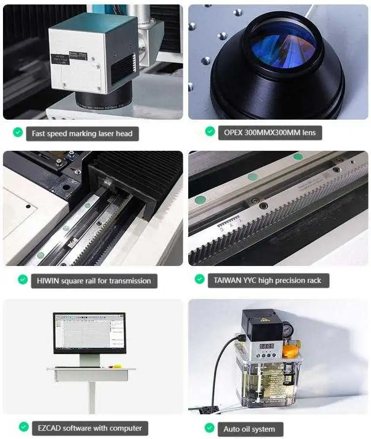 large laser marking machine detailed components