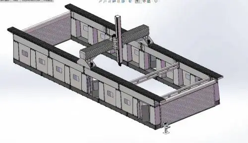Large 5 Axis CNC Milling Machine without Table for Pool Mould Production