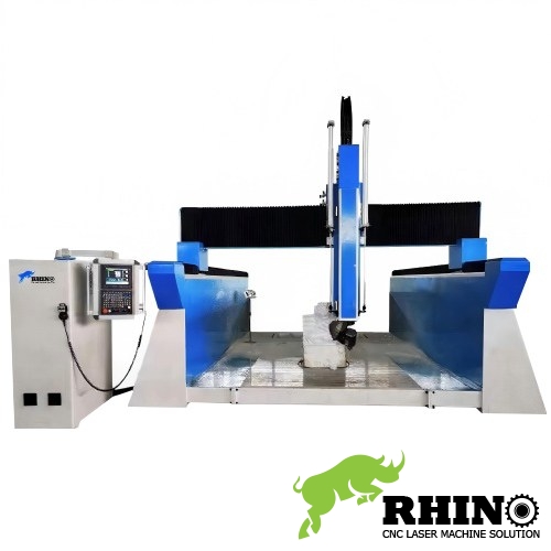 Italy Hiteco 17kw 3D 5 Axis Milling Machine for Yacht Boat Car Aircraft Molds on Wood Fiberglass Composite EPS Foam Plastic