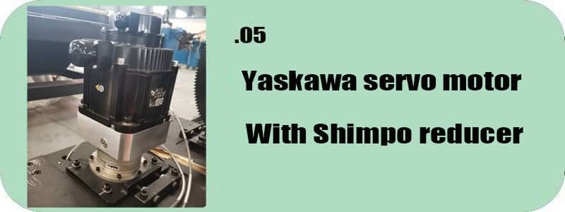 servo motor and reducer of laser metal cutting machine 