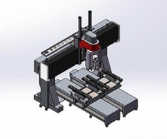 Two Tables CNC Wood Lathe Turning Machine for Chair Table Legs Making