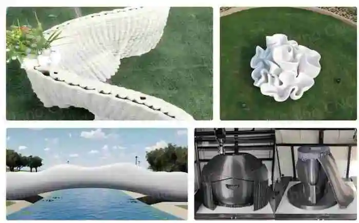 Large 3d printer moulds in different field