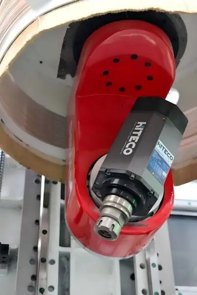 5 axis cnc machine spindle with dust brush 