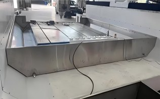water slot in metal milling machine