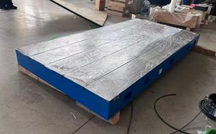 cast iron working table t-slot