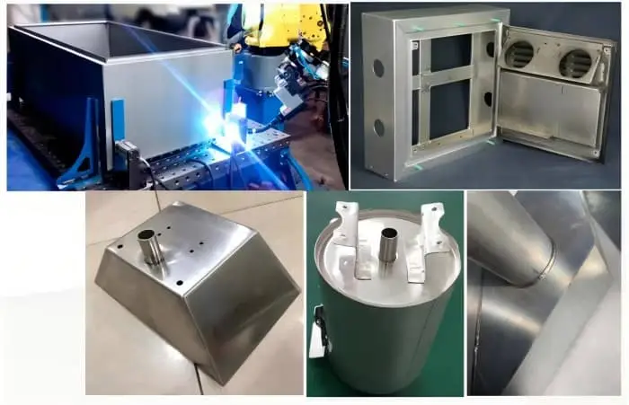 robot laser welding machine welded samples