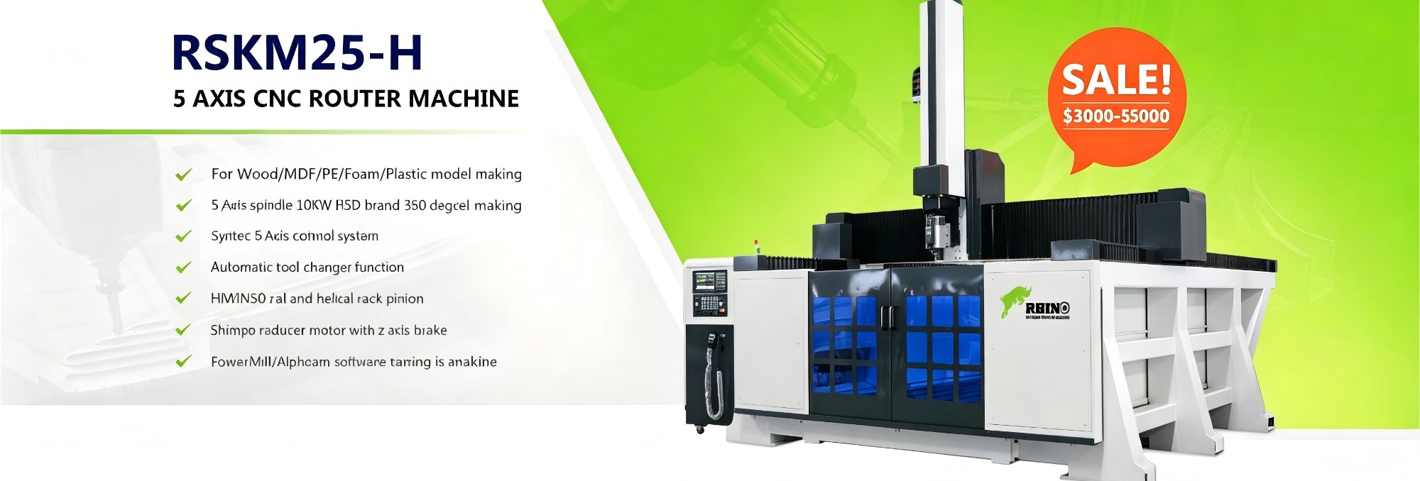 5 Axis ATC CNC Router for Sale