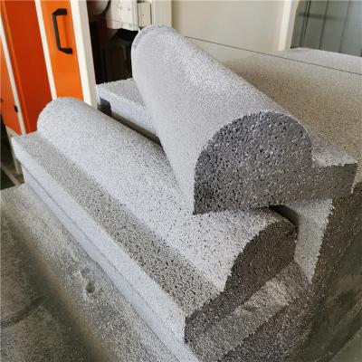 Diamond wire saw cutting curved marble stone