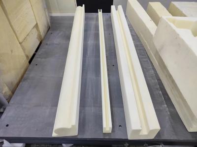 Rigid polyurethane pattern foam cut by wire cnc cutting machine 