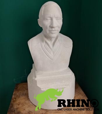 Gypsum & Ceramics mould made by rhino vertical 5-axis cnc 