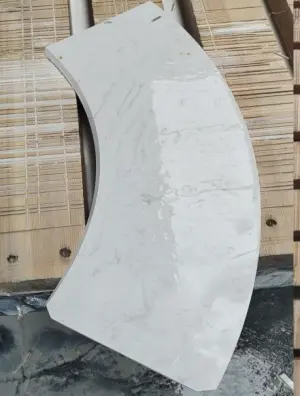 granite curved cutting 