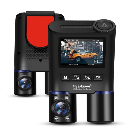 B2W Dual-Lens Dashcam