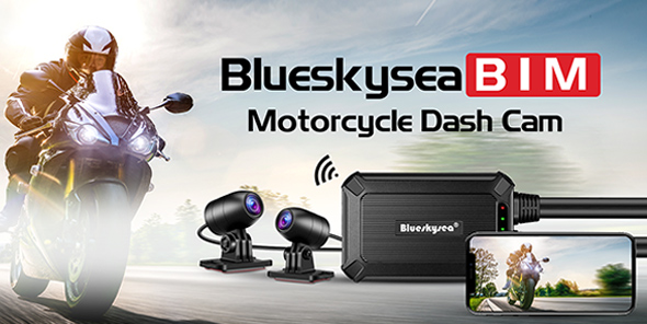 Blueskysea B1M Motorcycle Dashcam