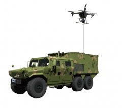 Vehicle Tethered Drone System