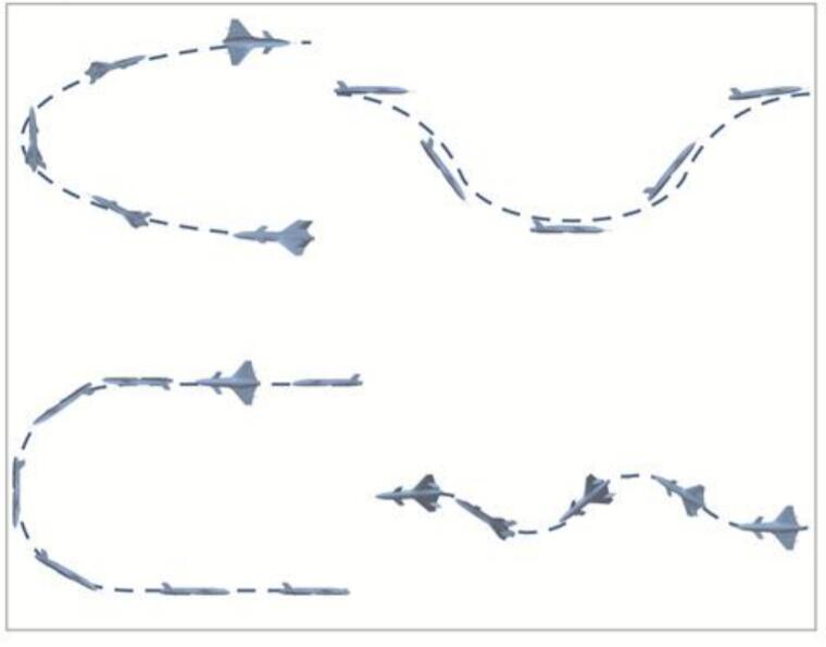 Target drone maneuvering flight