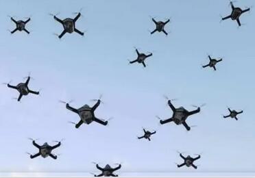 Lien de données d'essaim de drones militaires