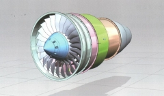 Motor turbofan com engrenagem aerodinâmica HQ900G