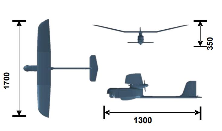 FH-902 UAV  dimension