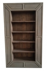 reclaimed fir wood bookshelf