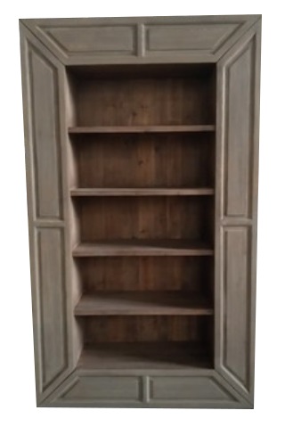 reclaimed fir wood bookshelf