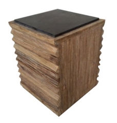 bluestone top elm base lamp table