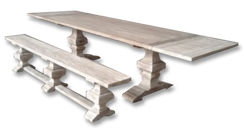 farmhouse dining table extention with bench