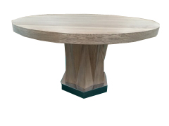 Julia Round Dining Table in Light Oak