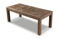 RUSTIC RAW WOOD DINING TABLE