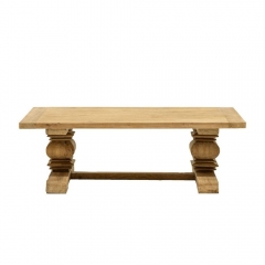 Elm Wood French Farmhouse Chic Coffee Table