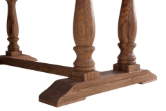 BALUSTER WOODEN DINING TABLE