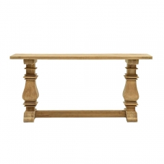 Elm Wood French Farmhouse Chic Console Table / Hall Table