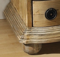 Salvaged Wood End Table with Drawers