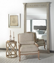 clover large end table in smoke gray elm