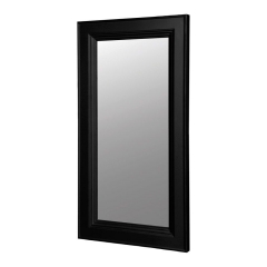 Rectangular black wooden mirror - Harmonie