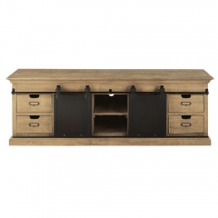 TV stand with 2 sliding doors