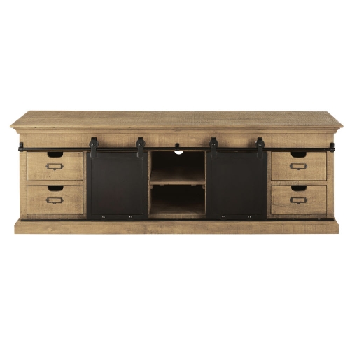 TV stand with 2 sliding doors