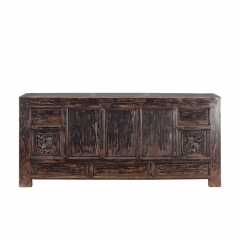 Antique Chinese sideboard, blackened pine