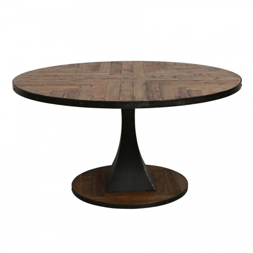 Industrial round dining table D150 cm - Manufacture