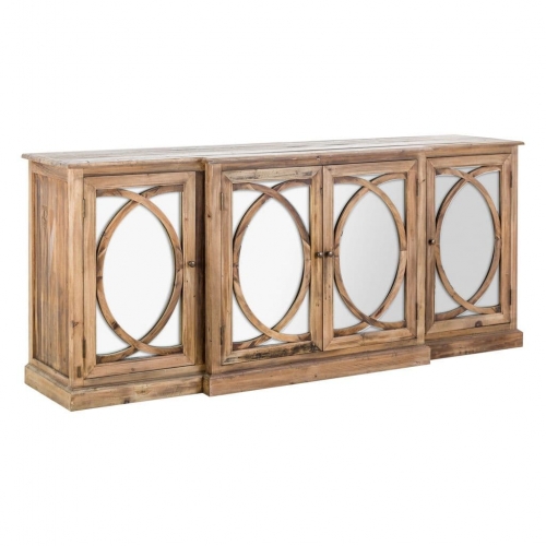 Vicky 205cm Large Wooden Sideboard