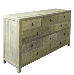 10 Drawer Chest, Made of Recycled Pine