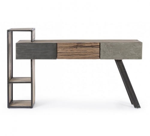 MODERN CONSOLE WOOD METAL CONCRETE