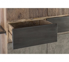 HIGH MODERN BUFFET WOOD METAL CONCRETE