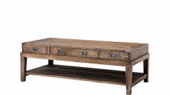 Art Deco luxury reclaimed oak wood coffee table - living room coffee table - Luxury Hotel Table