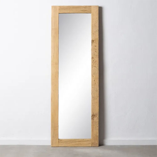 Luxury natural elm wood mirror