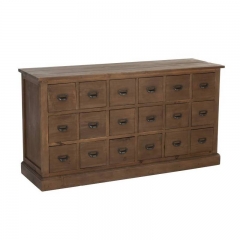 Chest of 18 Drawers Weekly Wooden Chest 49x85x160cm